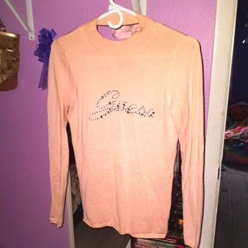 Guess rhinestone sweater M